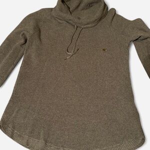 Women’s Olive Knit Cowl Neck Sweater